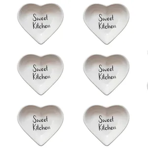 پیاله مدل قلبی sweet kitchen مجموعه 6 عددی