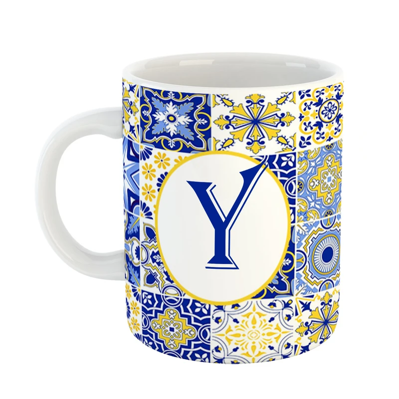 ماگ پادآفرین مدل فانتزی طرح حرف Y کد 32