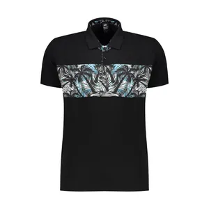 پولوشرت آستین کوتاه مردانه 1991 اس دبلیو طرح هاوایی مدل POL1916 BBL