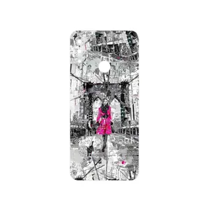 MAHOOT Collage of Catwalk Bridge Cover Sticker for Motorola Moto E6 Plus