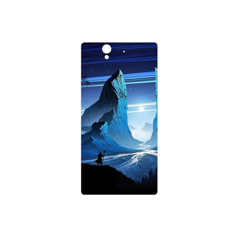 برچسب پوششی ماهوت مدل Blue Mountains Digital Art مناسب برای گوشی موبایل سونی Xperia X