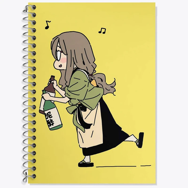 دفتر لغت 50 برگ خندالو مدل میزوکی انیمه لیکوریس ریکویل Lycoris Recoil کد 22994