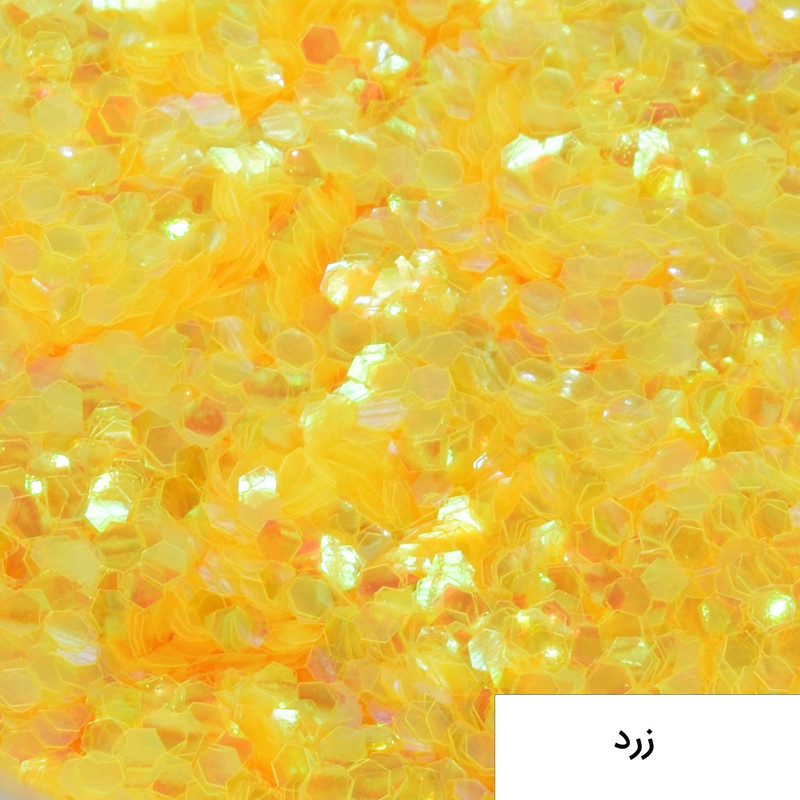 پودر اکلیل رزین اپوکسی فیلو مدل Hexagon 10 حجم 10 میلی لیتر مجموعه 12 عددی