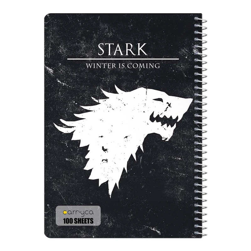 دفتر مشق 100 برگ سیمی کارنیکا طرح بازی تاج و تخت Game of Thrones کد 20657