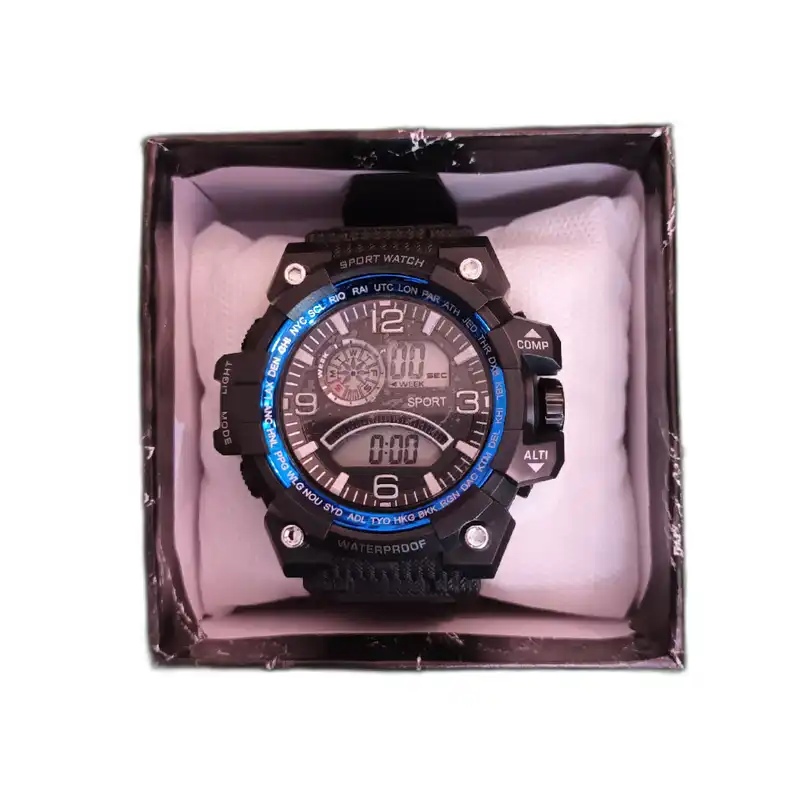 ساعت مچی دیجیتال مدل اسپرت واچ ضد آب SW-Blue