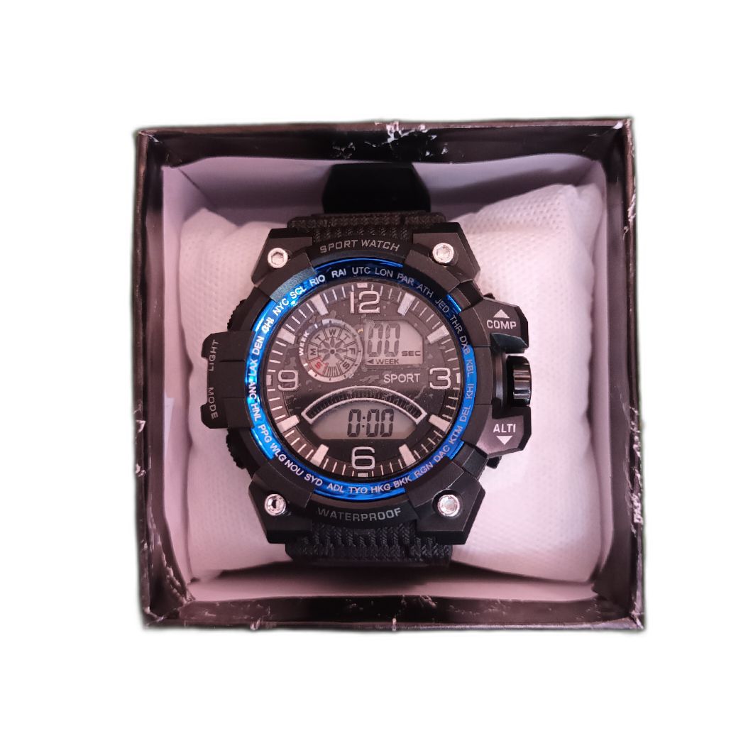 ساعت مچی دیجیتال مدل اسپرت واچ ضد آب SW-Blue -  - 3