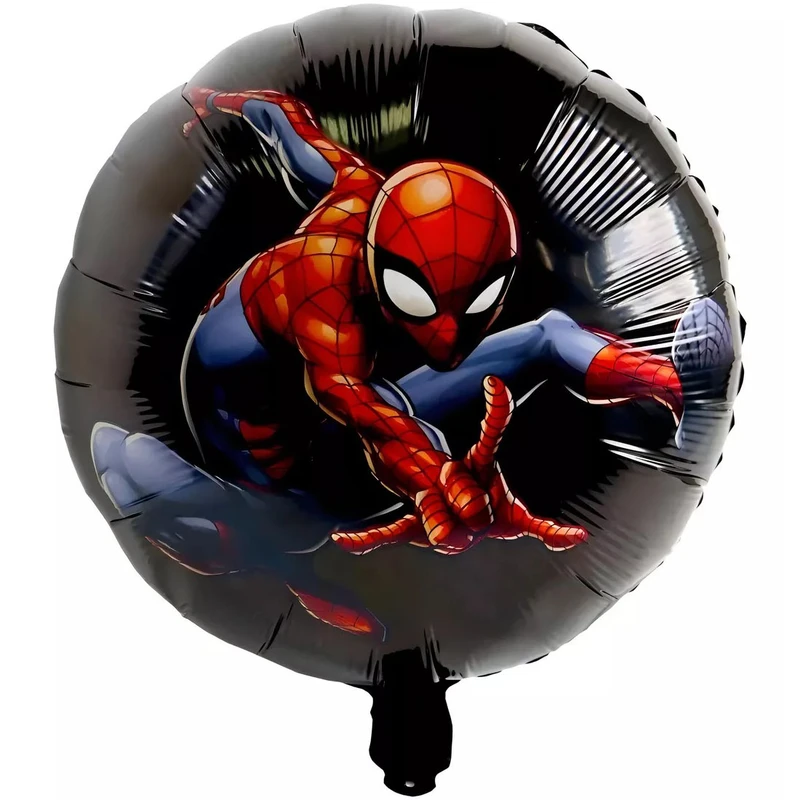 بادکنک فویلی مدل گرد طرح اسپایدر مرد عنکبوتی 2 رو کد DB20