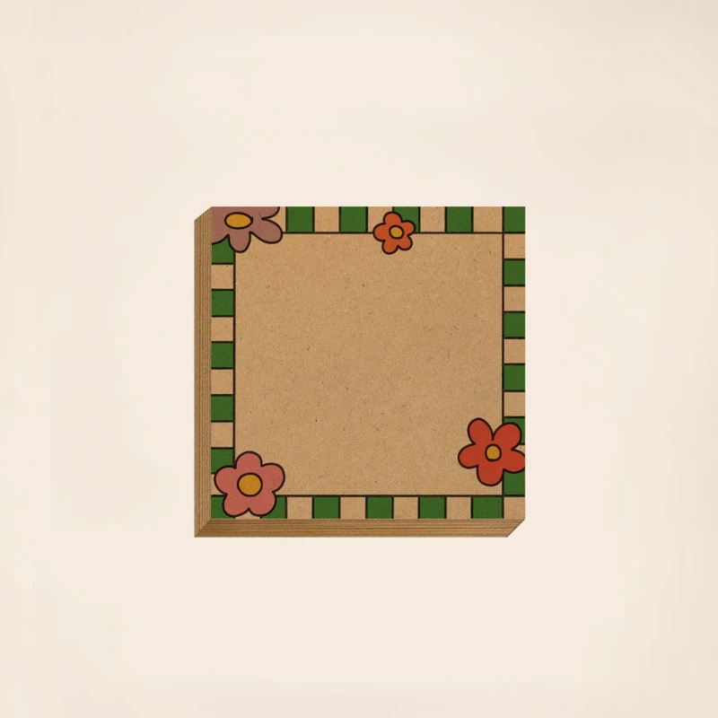 کاغذ یادداشت مریخ مدل Little flower 1041 سایز ۹×۹ سانتیمتر بسته ۱۰۰ عددی