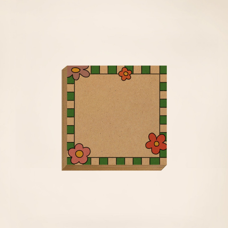 کاغذ یادداشت مریخ مدل Little flower 1041 سایز ۹×۹ سانتیمتر بسته ۱۰۰ عددی