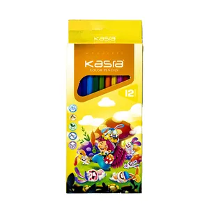 مداد رنگی 12 رنگ کسری طرح دختر