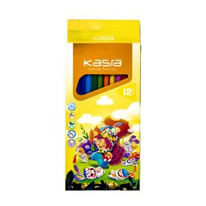 مداد رنگی 12 رنگ کسری طرح دختر