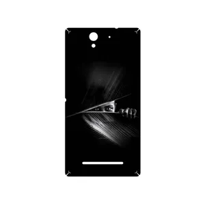 MAHOOT Black Portrait Cover Sticker for Sony Xperia C3 Dual