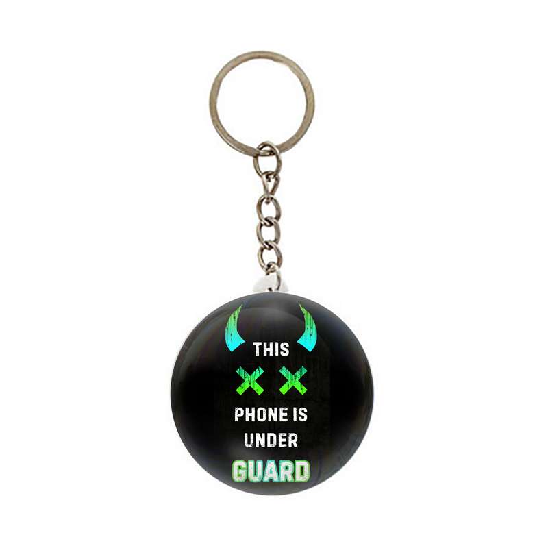 جاکلیدی عرش مدل نوشته This Phone is Under Guard نئونی کد Asj2660