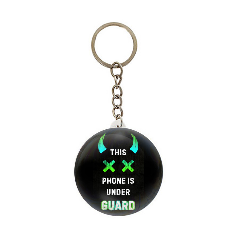 جاکلیدی عرش مدل نوشته This Phone is Under Guard نئونی کد Asj2660