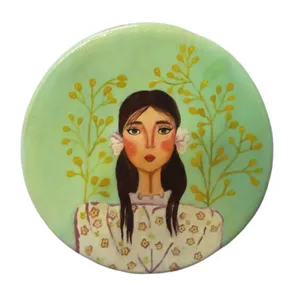 بشقاب دیوارکوب سفالی مدل LH کد 25