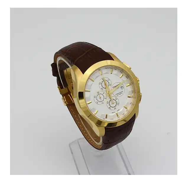 ست ساعت مچی عقربه ای زنانه و مردانه مدل سه موتور کرنوگراف 975 ژاپن موتور