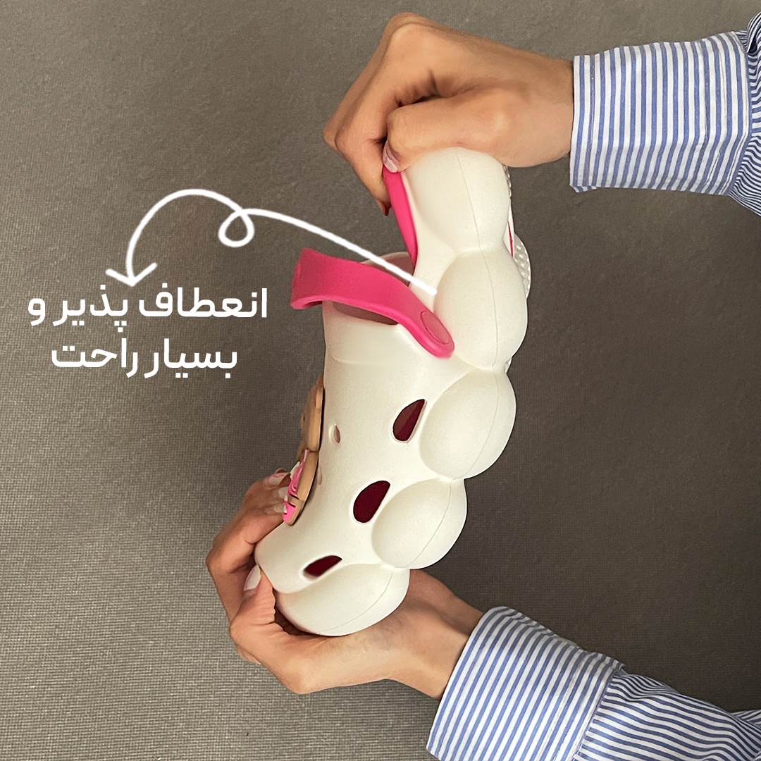 صندل دخترانه مدل بیسکوئیتی کد 96-RB