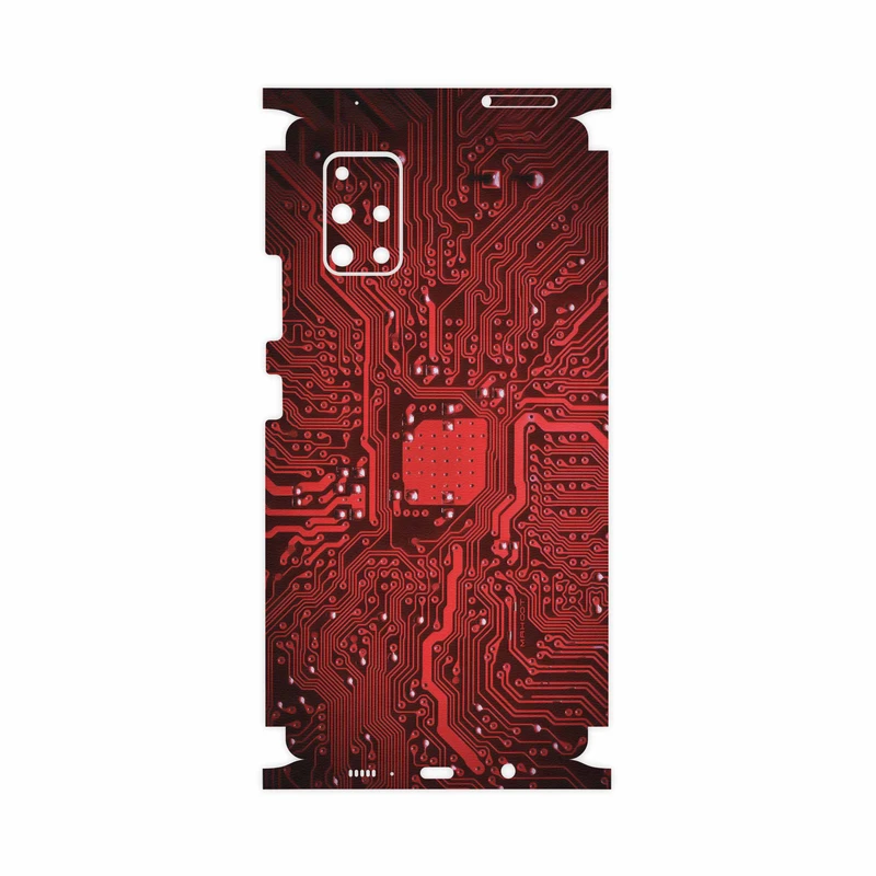 برچسب پوششی ماهوت مدل Red Printed Circuit Board-FullSkin مناسب برای گوشی موبایل سامسونگ Galaxy A71 5G