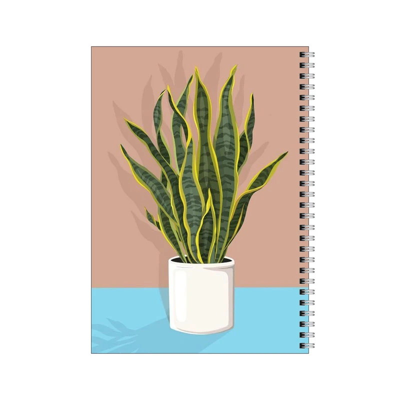 دفتر مشق 100 برگ بامبیلیپ طرح گلدان سانسوریا کد 3585170