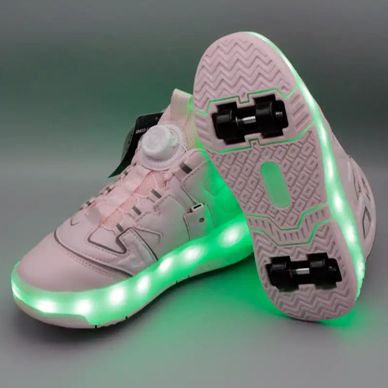 کفش اسکیتی بچگانه بی کی جی کیدز مدل چراغ دار کد 49B