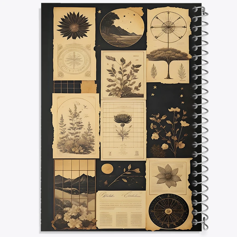 دفتر لیست خرید 50 برگ خندالو طرح گل و گیاه و طبیعت کد N5617