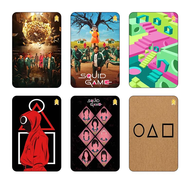 استيکر کارت کارنيکا طرح بازی مرکب Squid Game کد 62699 مجموعه 6 عددی