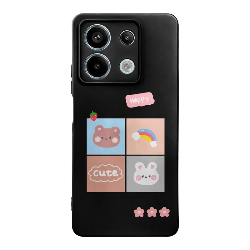 کاور قاب گارد طرح خرس و خرگوش کد t12599 مناسب برای گوشی موبایل شیائومی Redmi Note 13 5G
