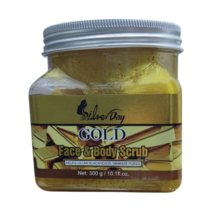 اسکراب بدن و صورت سیلور دی مدل gold وزن 300 گرم
