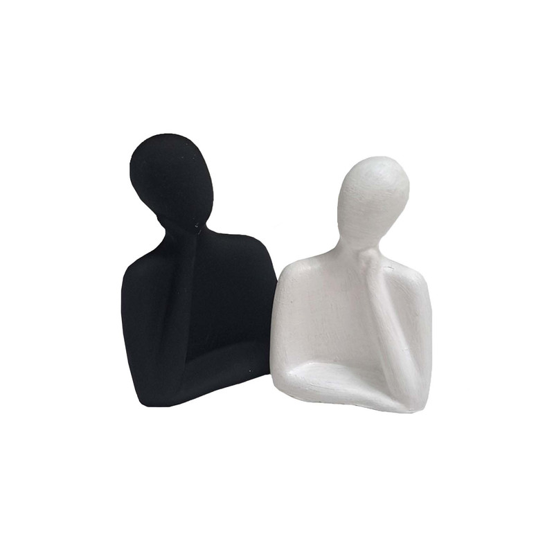 مجسمه مدل زوج متفکر مجموعه 2 عددی