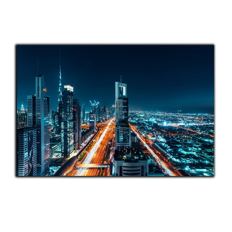 تابلو شاسی بکلیت طرح تایم لپس منظره شهری مدل SH-S2839