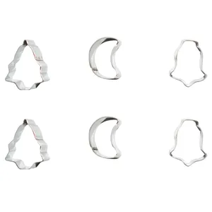 کاتر شیرینی پزی مدل کاج مجموعه 6 عددی 