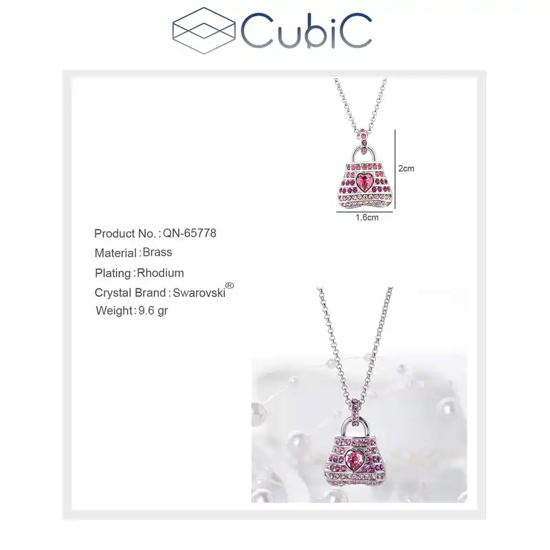 گردنبند زنانه کوبیک مدل QN-65778