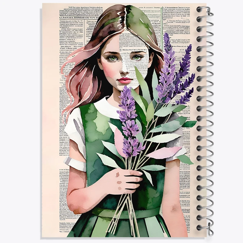 دفتر نقاشی 50 برگ خندالو طرح دخترانه کد F3820