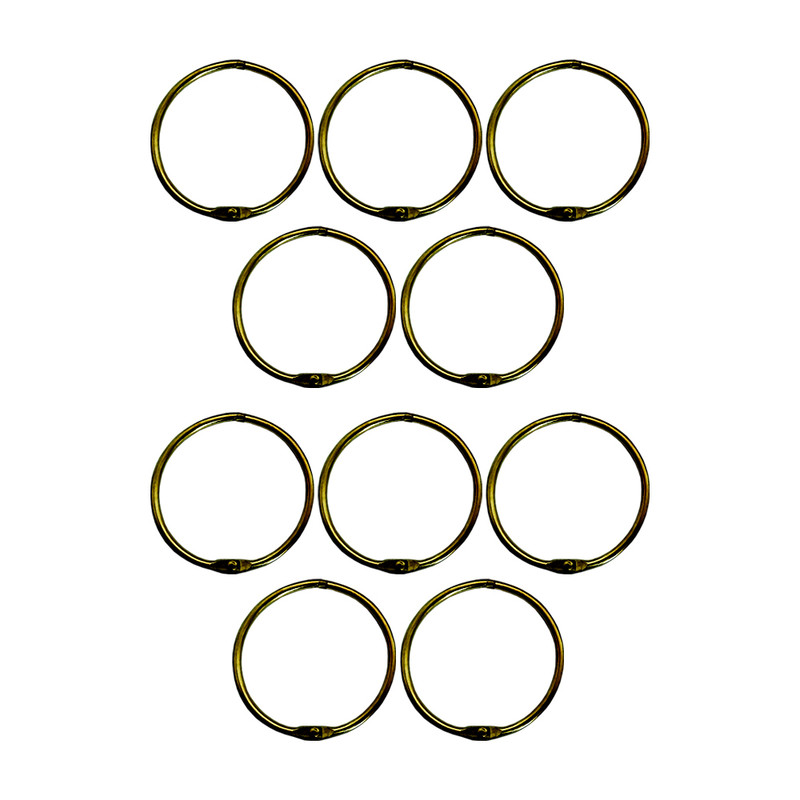 حلقه کلاسور مدل قفل دار کد antiq brass30 بسته 10 عددی