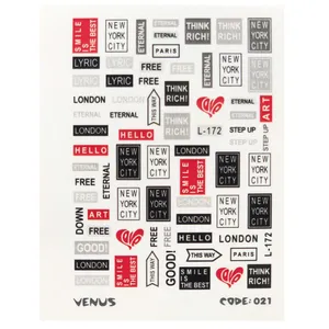 برچسب لنز ناخن مدل ونوس کد 021