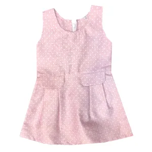 پیراهن دخترانه مدل A.S7173 رنگ صورتی