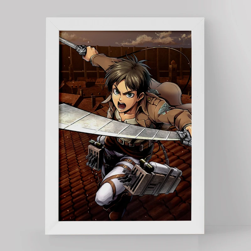 تابلو خندالو مدل انیمه اتک آن تایتان کد 4844