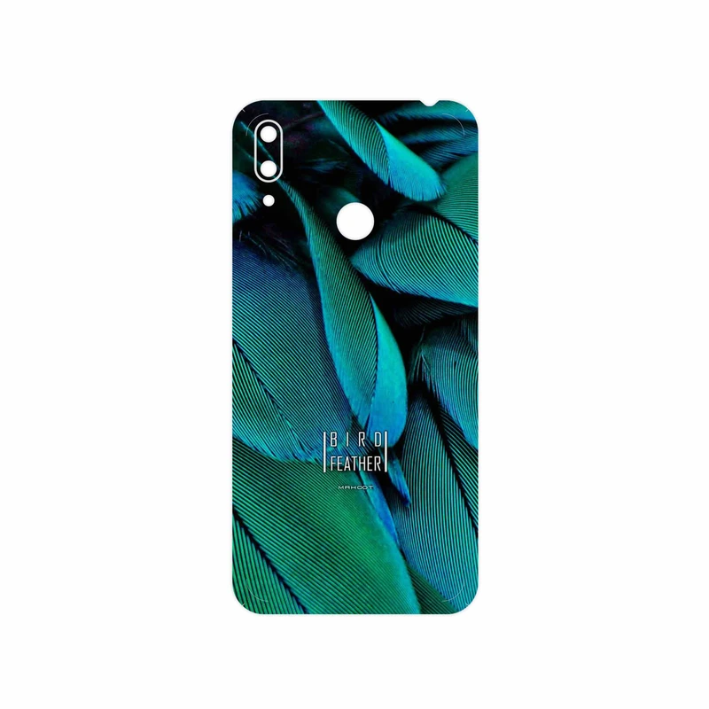 برچسب پوششی ماهوت مدل Green Feather مناسب برای گوشی موبایل هوآوی Y7 Prime 2019