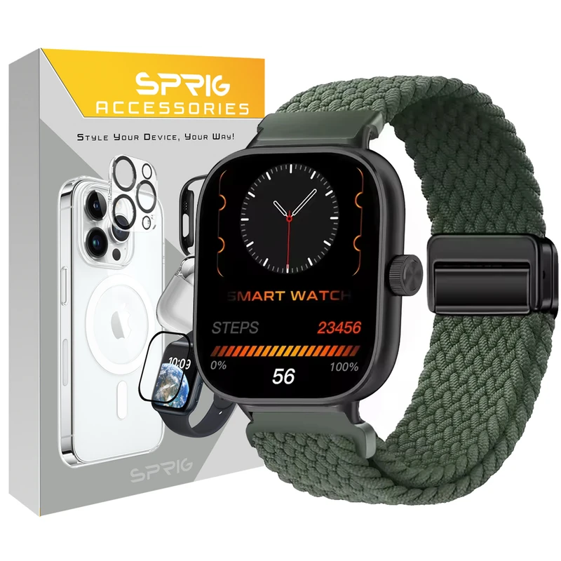 بند اسپریگ مدل Braided Magnet Solo مناسب برای ساعت هوشمند شیائومی Redmi watch 5