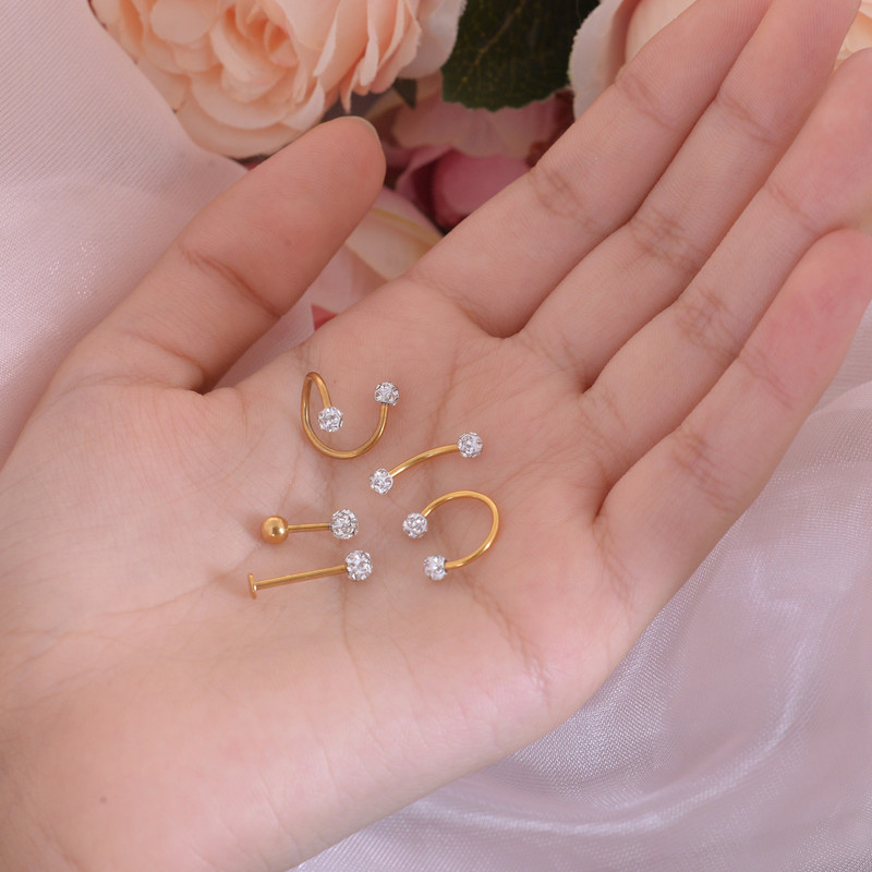 پیرسینگ زنانه کد PS726 مجموعه 5 عددی