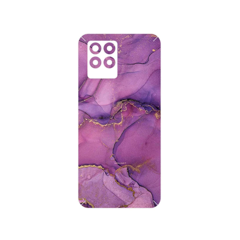 برچسب پوششی ماهوت مدل Purple Marble مناسب برای گوشی موبایل ریلمی 8 Pro