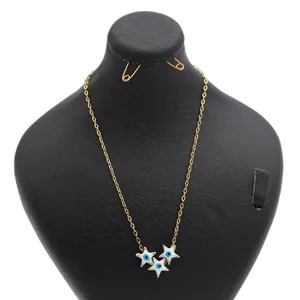 گردنبند دخترانه مدل چشم نظر ستاره دریایی کد 12613