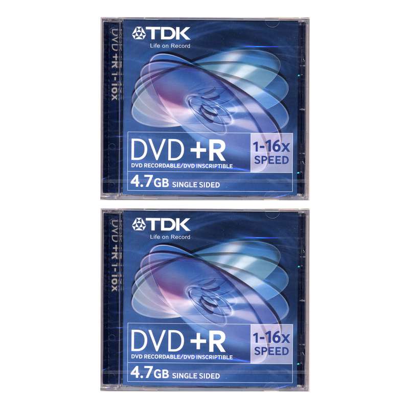 دی وی دی خام تی دی کی مدل DVD+R بسته 2 عددی