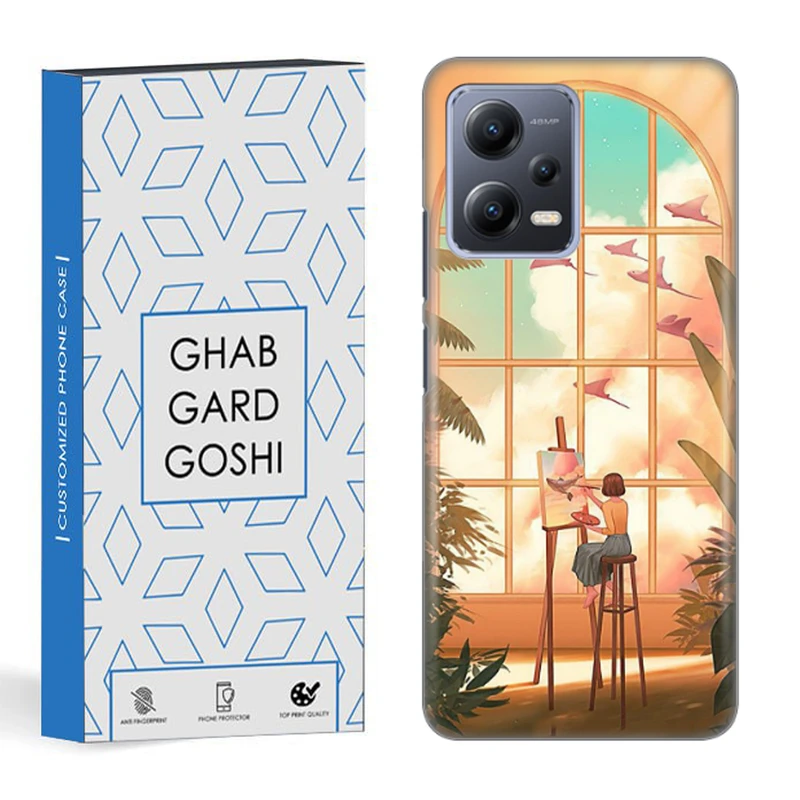 کاور قاب گارد گوشی طرح دخترانه کد DIMO-049 مناسب برای گوشی موبایل شیائومی redmi note 12 5g / poco x5 5g