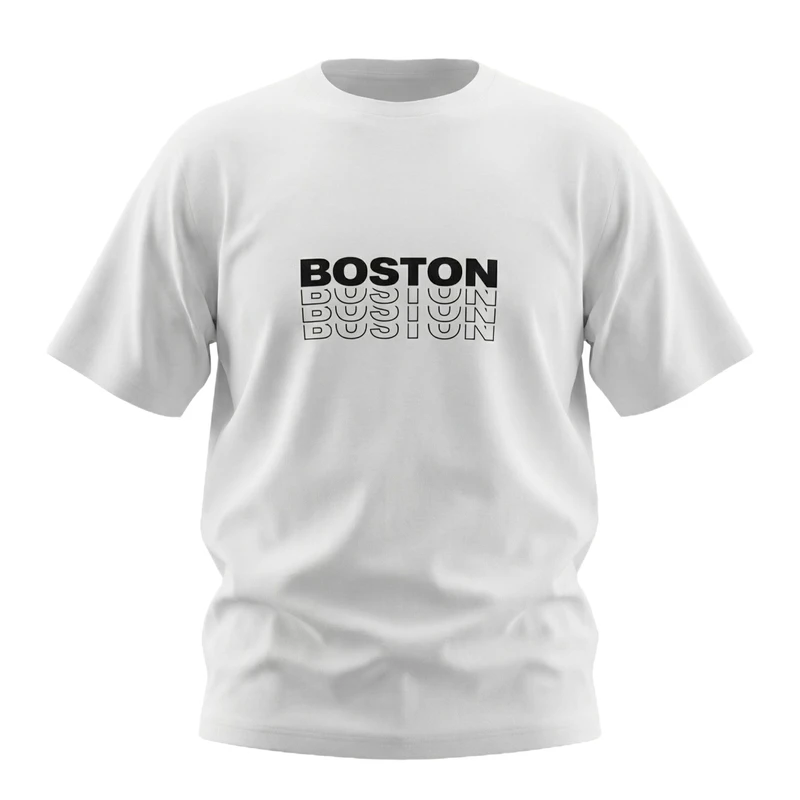 تی‌شرت آستین کوتاه مردانه مدل بوستون