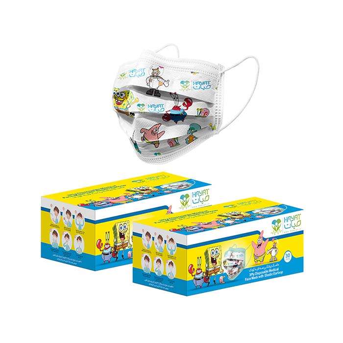 ماسک تنفسی کودک حیات پوشش پاک مدل سه لایه مجموعه 60 عددی ماسک تنفسی کودک حیات پوشش پاک مدل سه لایه مجموعه 60 عددی