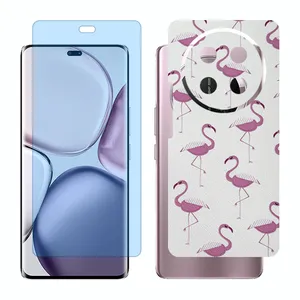 Glass Together model anti blue screen protector suitable for Honor X9c mobile phone with back cover sticker