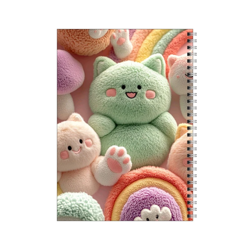 دفتر مشق 100 برگ بامبیلیپ طرح مخملی سه بعدی کد 0144334