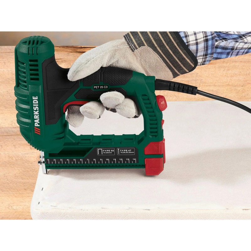 میخ کوب و منگنه کوب برقی پارکساید مدل PET 25 C3 میخ کوب و منگنه کوب برقی پارکساید مدل PET 25 C3