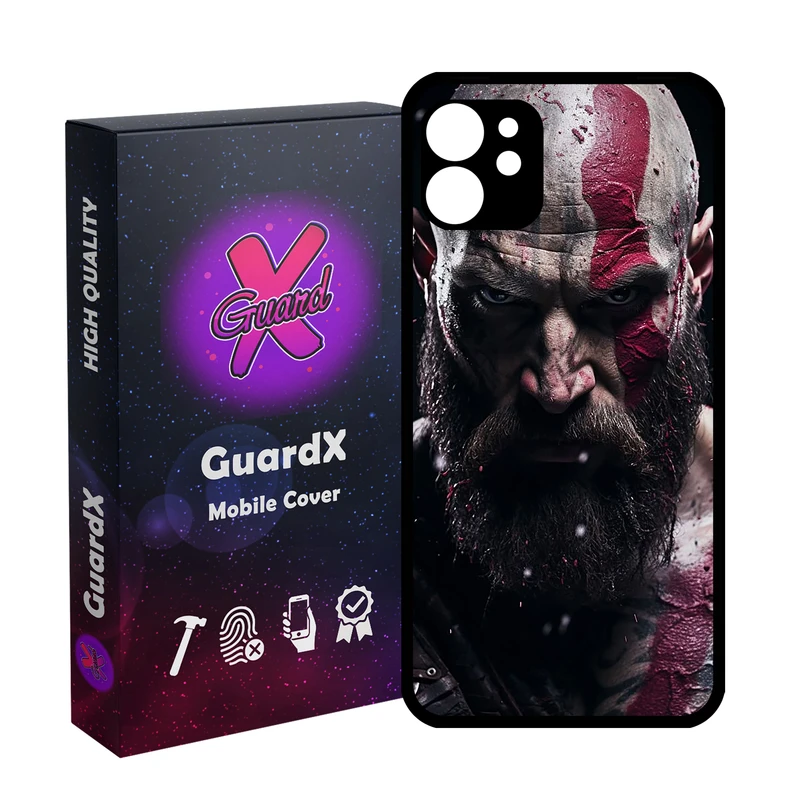کاور گارد ایکس طرح God of War مدل Glass10737 مناسب برای گوشی موبایل اپل iPhone 11